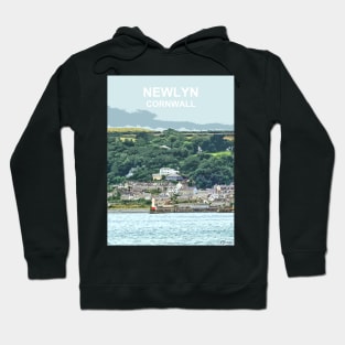 Newlyn Cornwall. Cornish gift Kernow Travel location poster, St Austell Hoodie